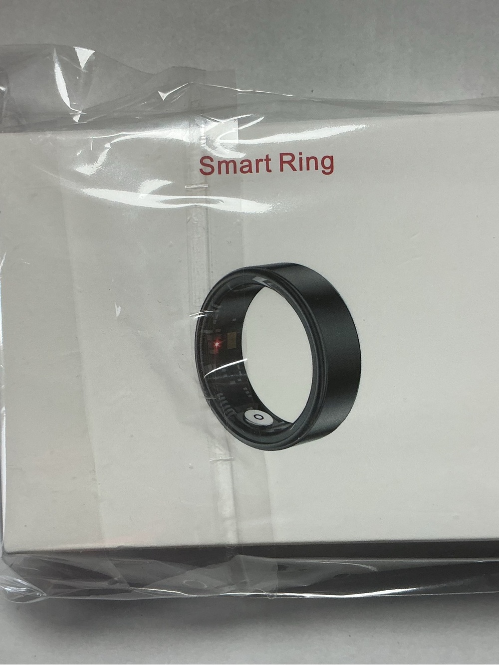 ★ Smart Ring Size 8 Black Fitness Tracker Sleep Monitor Waterproof